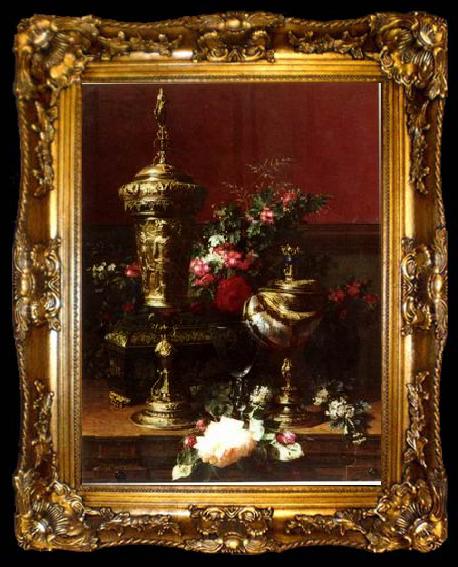 framed  unknow artist Floral, beautiful classical still life of flowers.056, ta009-2